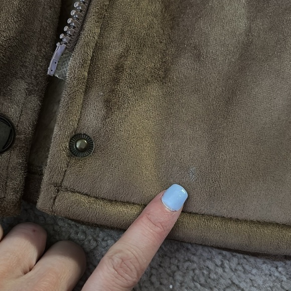 ESPRIT Women's Brown Faux Fur Hooded Coat size medium - Picture 7 of 10